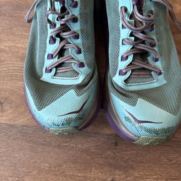 Hoka One One Challenger Hiking Women's Size 9 Teal Athletic Running Shoes Walk - Picture 6 of 6